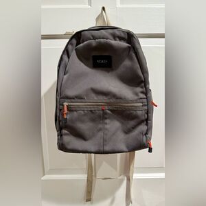 STATE Charcoal Backpack with Bright Orange Details